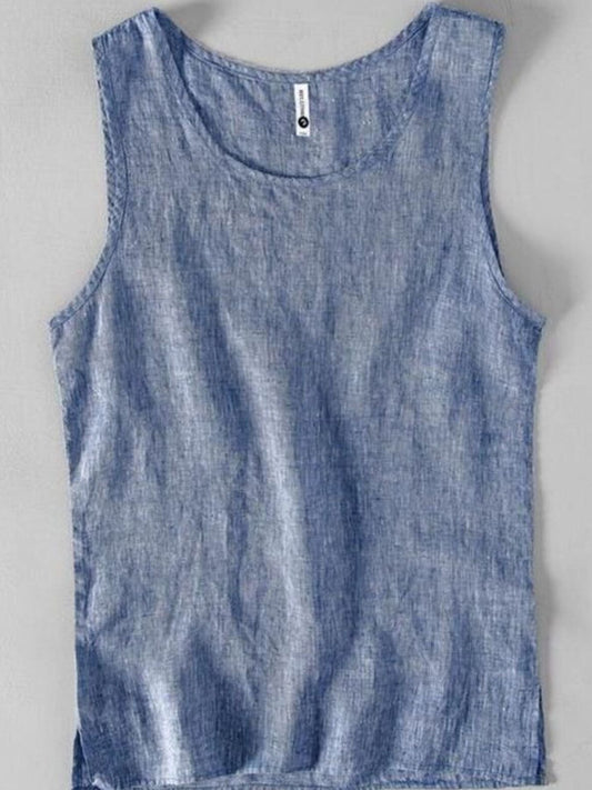 Men's Plus Size Round Neck Tank