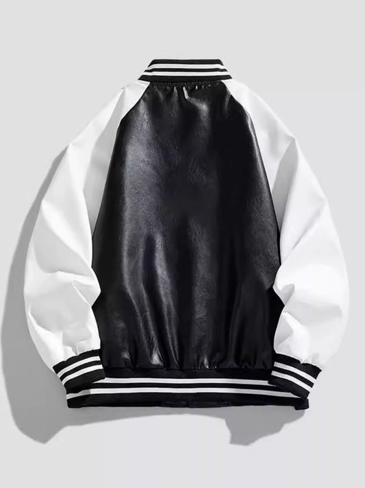 Men's Plus Size Snap Down Long Sleeve Jacket