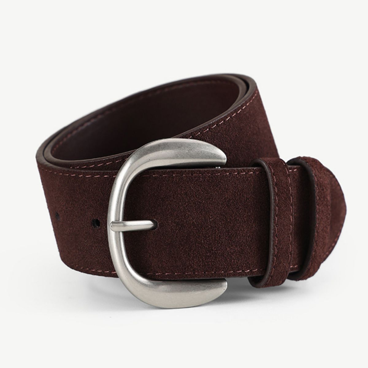 Silver Buckle Wide Waist Belt