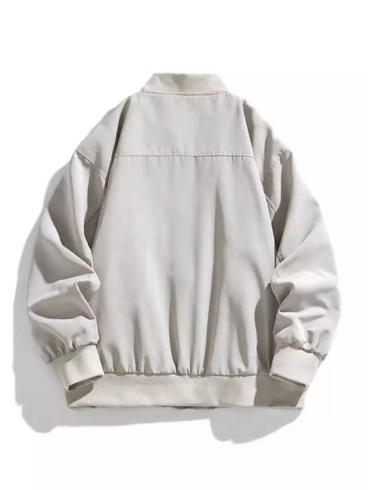 Men's Plus Size Casual Lightweight Bomber Jacket