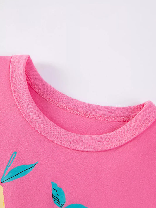 Children's Cartoon Fruit Short Sleeve T-Shirt
