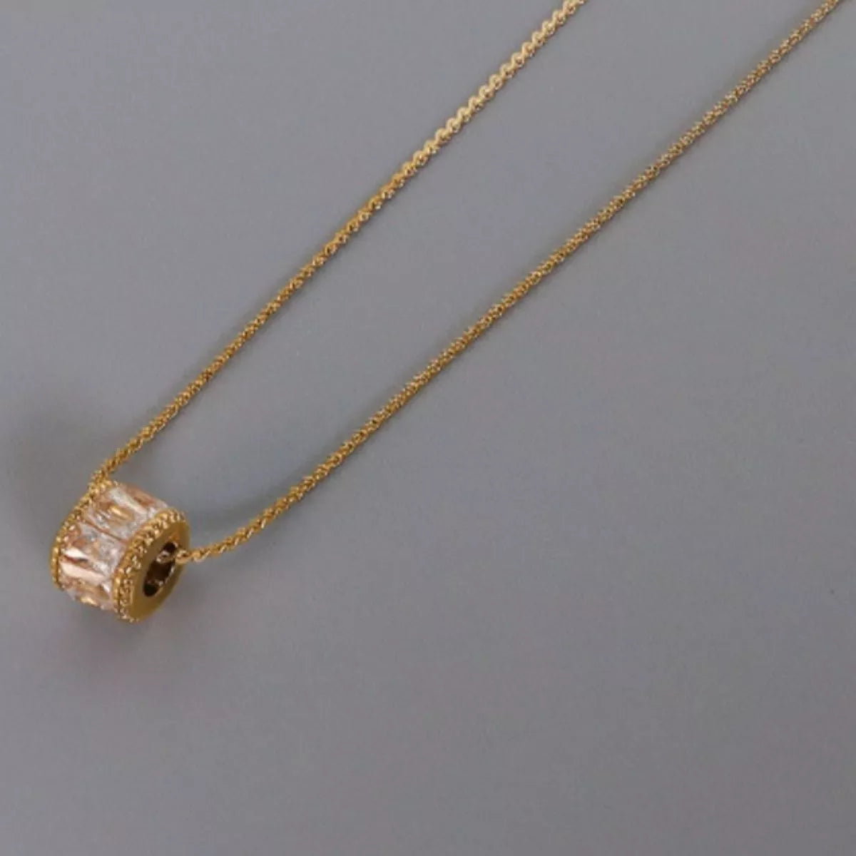 18K Gold-Plated Zircon Minimalist Necklace
