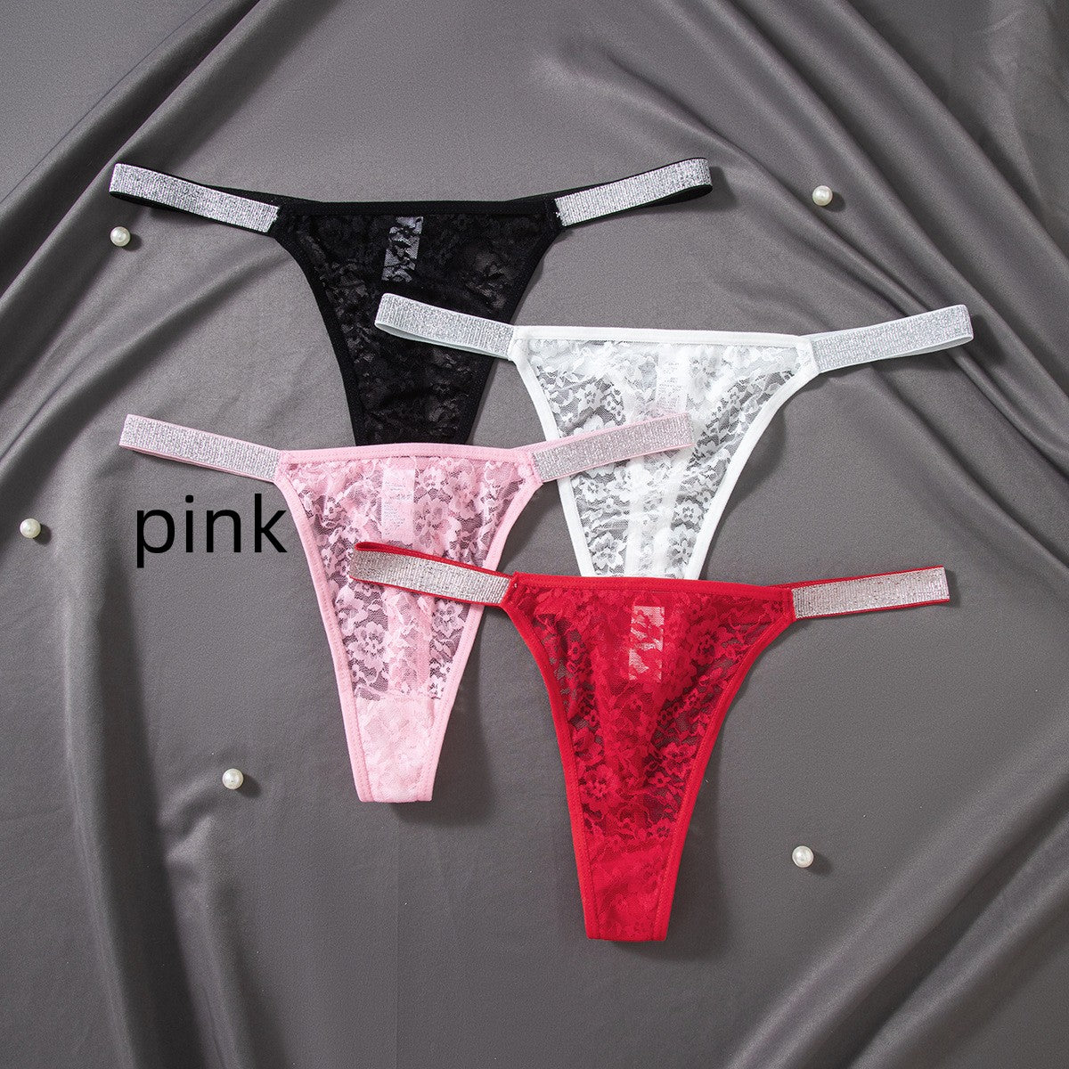 European And American Style Lace Sexy Thong Traceless Mesh Ladies