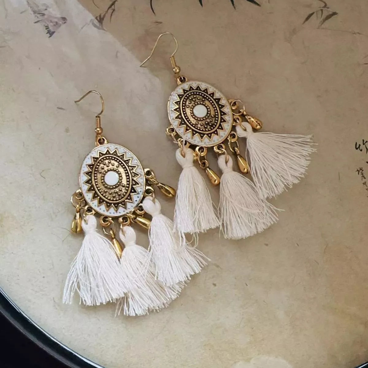 18K Gold-Plated Stainless Steel Dangle Earrings