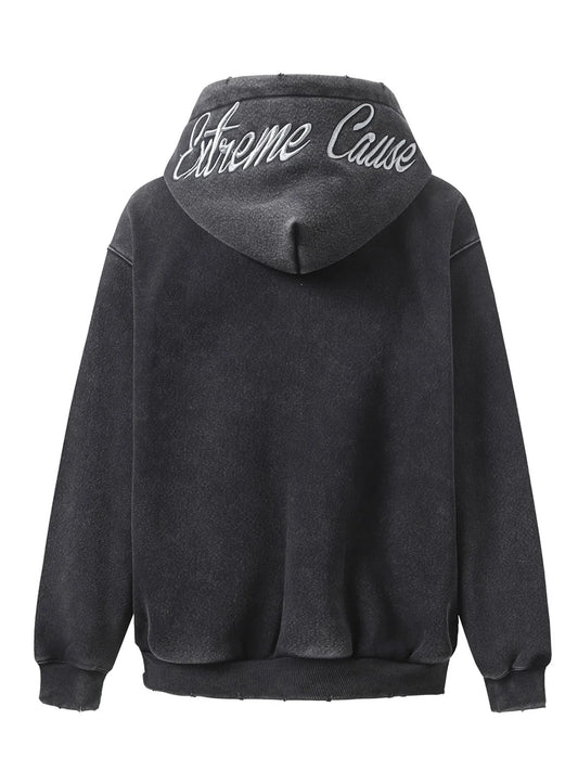Men's Zip-Up Long Sleeve Hooded Jacket