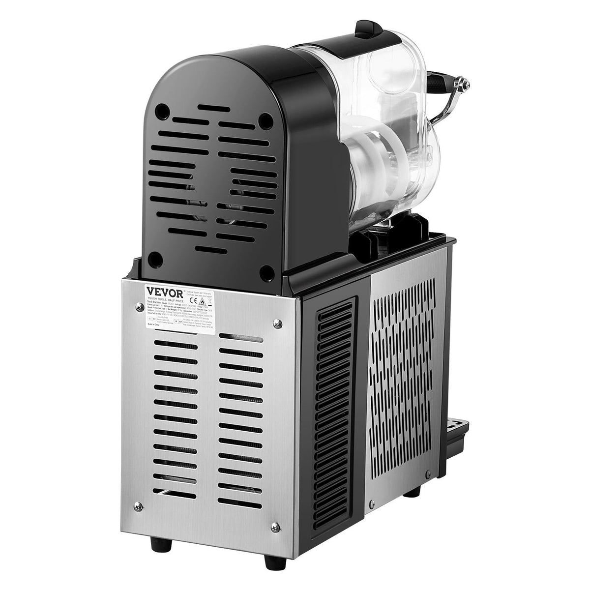 Commercial Slushy Machine, 3L Single Bowl Slush Drink Maker, 330W Drink Machine With Temperature Preservation, Stainless Steel Home Slush