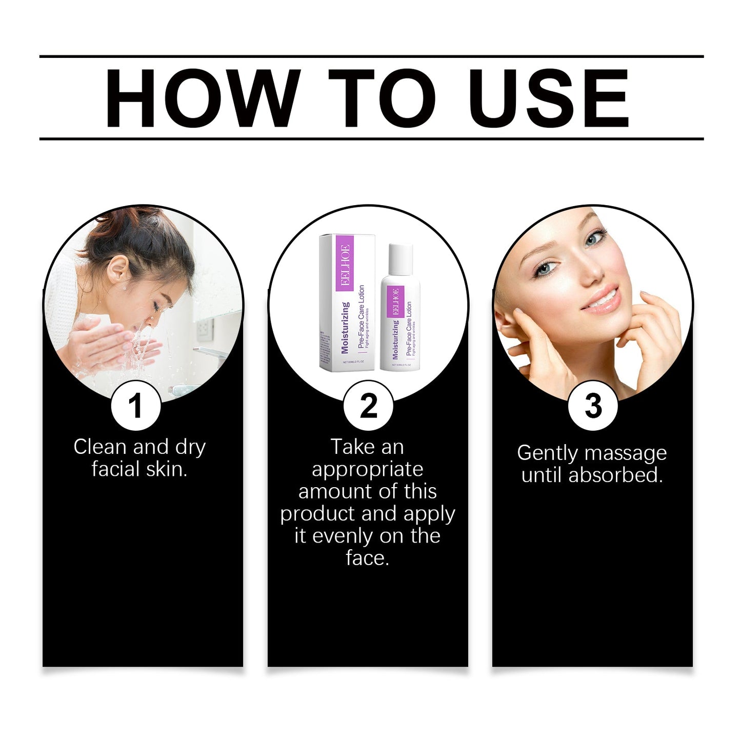 Eelhoe Moisturizing Lotion, Aloe Vera Essence Hydrates And Lightens Fine Lines, Firming Skin, Refreshing And Not Greasy