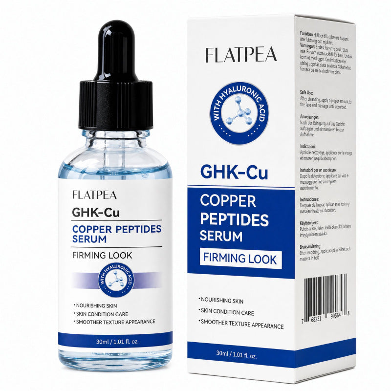Cross-Border Ghk-Cu Blue Copper Peptide Facial Serum To Brighten Skin, Collagen, And Niacinamide Essence