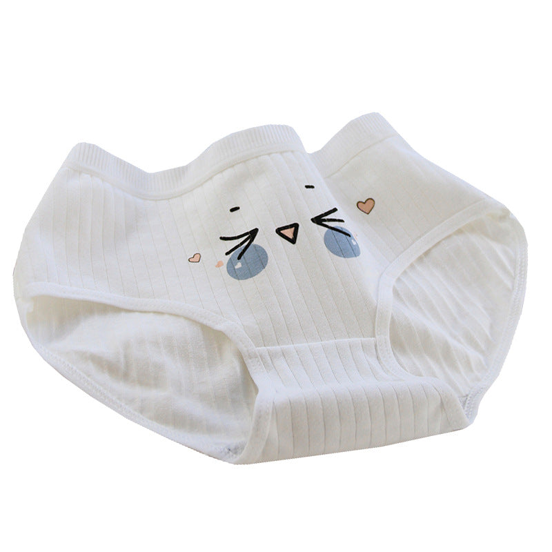 Girl Panties Secondary Anime Mid Waist Cotton Briefs