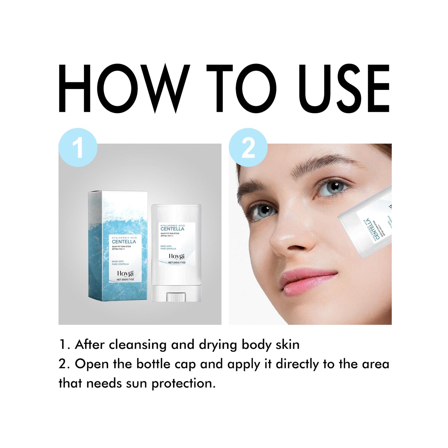 Hoygi Hyaluronic Acid Protective Stick: A Gentle, Moisturizing, Isolating And Refreshing Protective Stick For Facial And Body Skin In Summer
