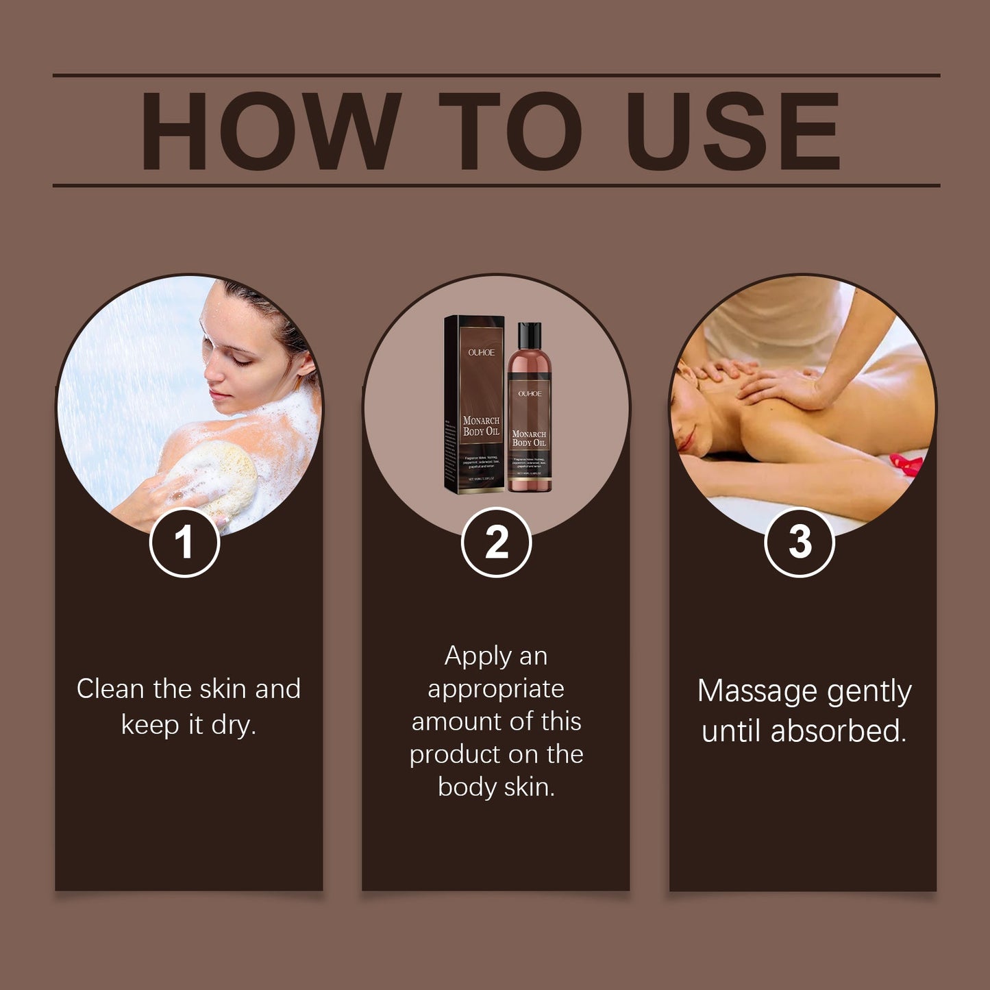 OUHOE Body Moisturizing Oil, Hydrating And Moisturizing Body Care Moisturizing Skin Care Delicate Body Oil
