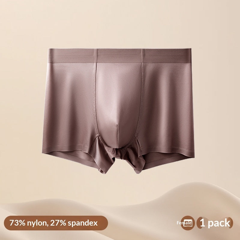 Light Luxury Satin Ice Silk High-End Silk Antibacterial Mens Underwear