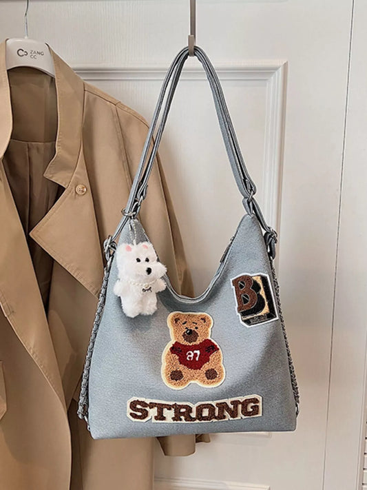 Cute Bear Adjustable Strap Handbag