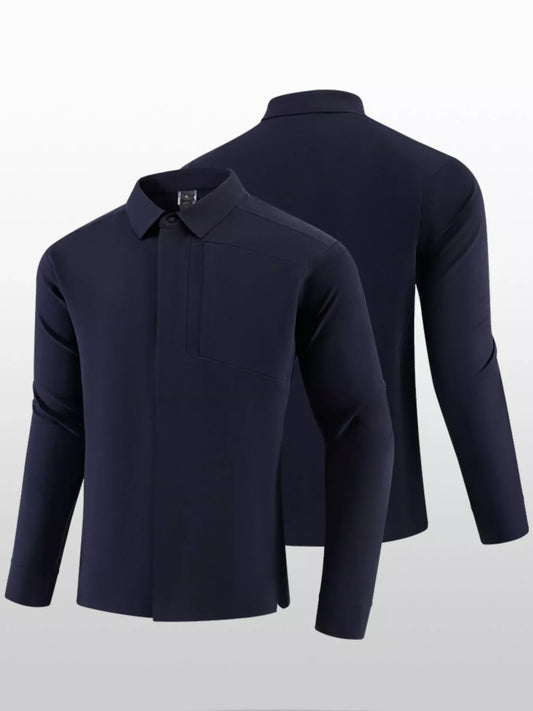 Men's Plus Size Slim Fit Long Sleeve Windbreaker Jacket