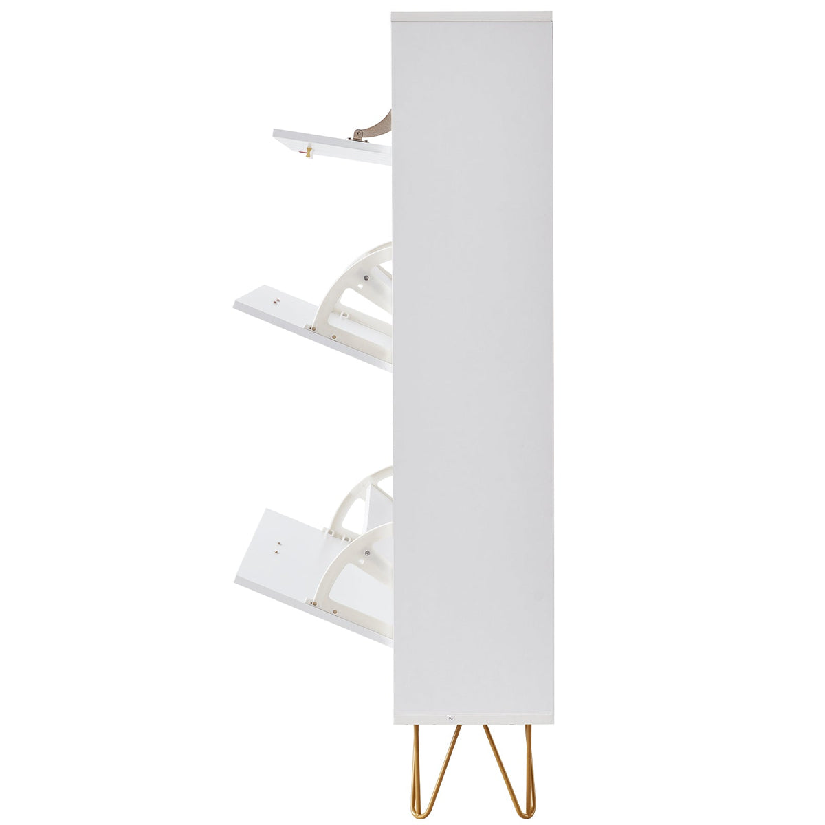 VEVOR Shoe Cabinet With 3 Flip Drawers, Shoe Storage Cabinet For Entryway, Free Standing Shoe Storage Organizer For Heels, Boots, Slippers In Hallway, Living Room