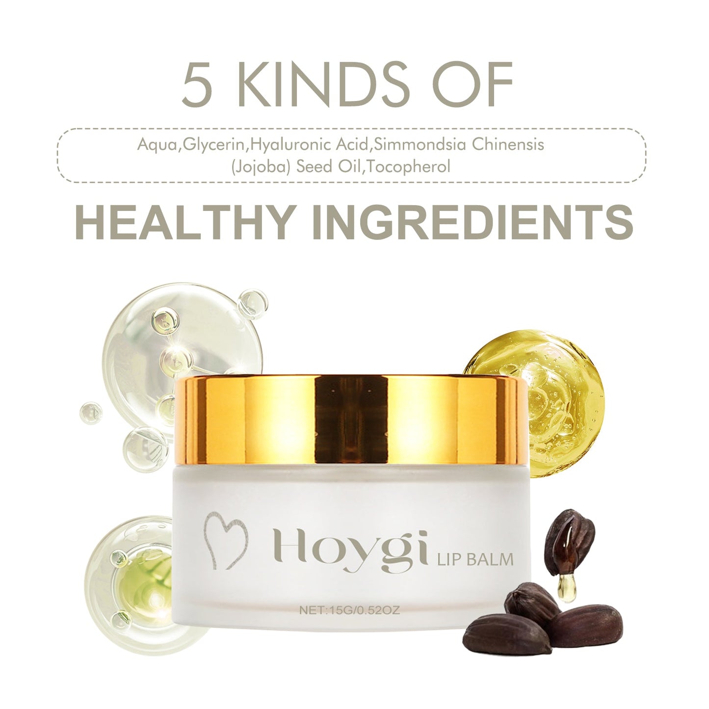 Hoygi Lip Balm, Fade Lip Lines Anti Cracking And Peeling Hydrating Plentiful Water Embellish Lip Care