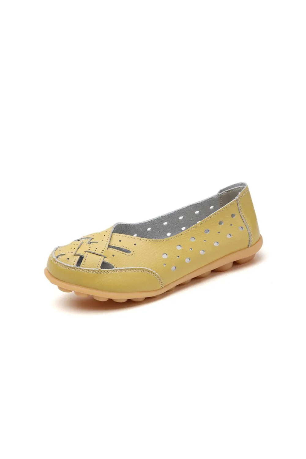 Hollow Out Round toe Flats Slip-Ons