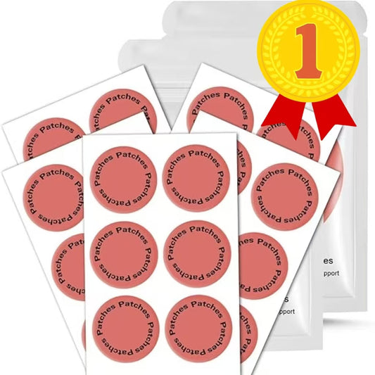 GLP-1 Patches for Women and Men, Berberine, Steady Release, Vegan, 8-Hour Long-Lasting Formula Support, Applied to Various Parts of The Body, 30 Patches