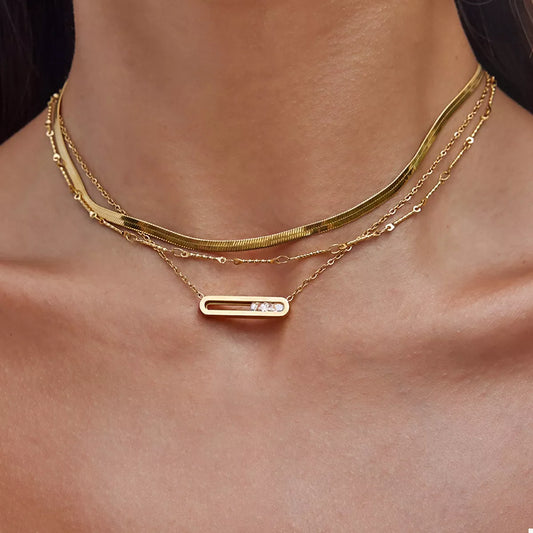 18K Gold-Plated Pendant Necklace