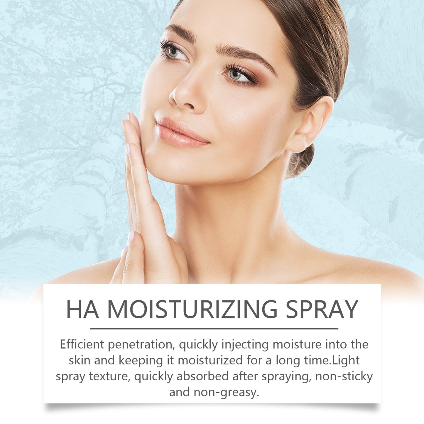 EELHOE Hyaluronic Acid Moisturizing Spray, Toner Deep Moisturizing Moisturizing Spray Skin Care Toner