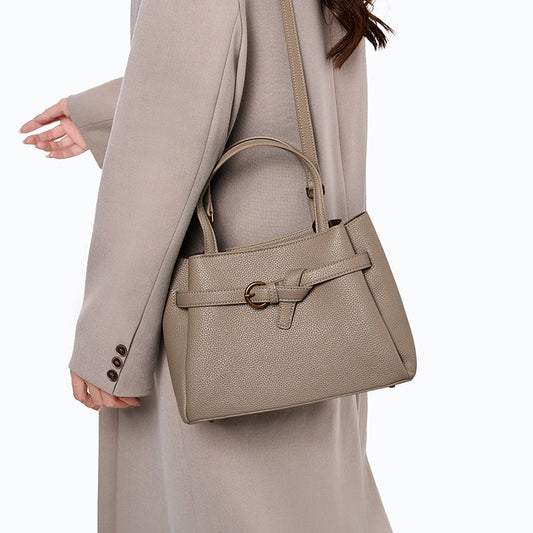 Leather Top Handle Handbag