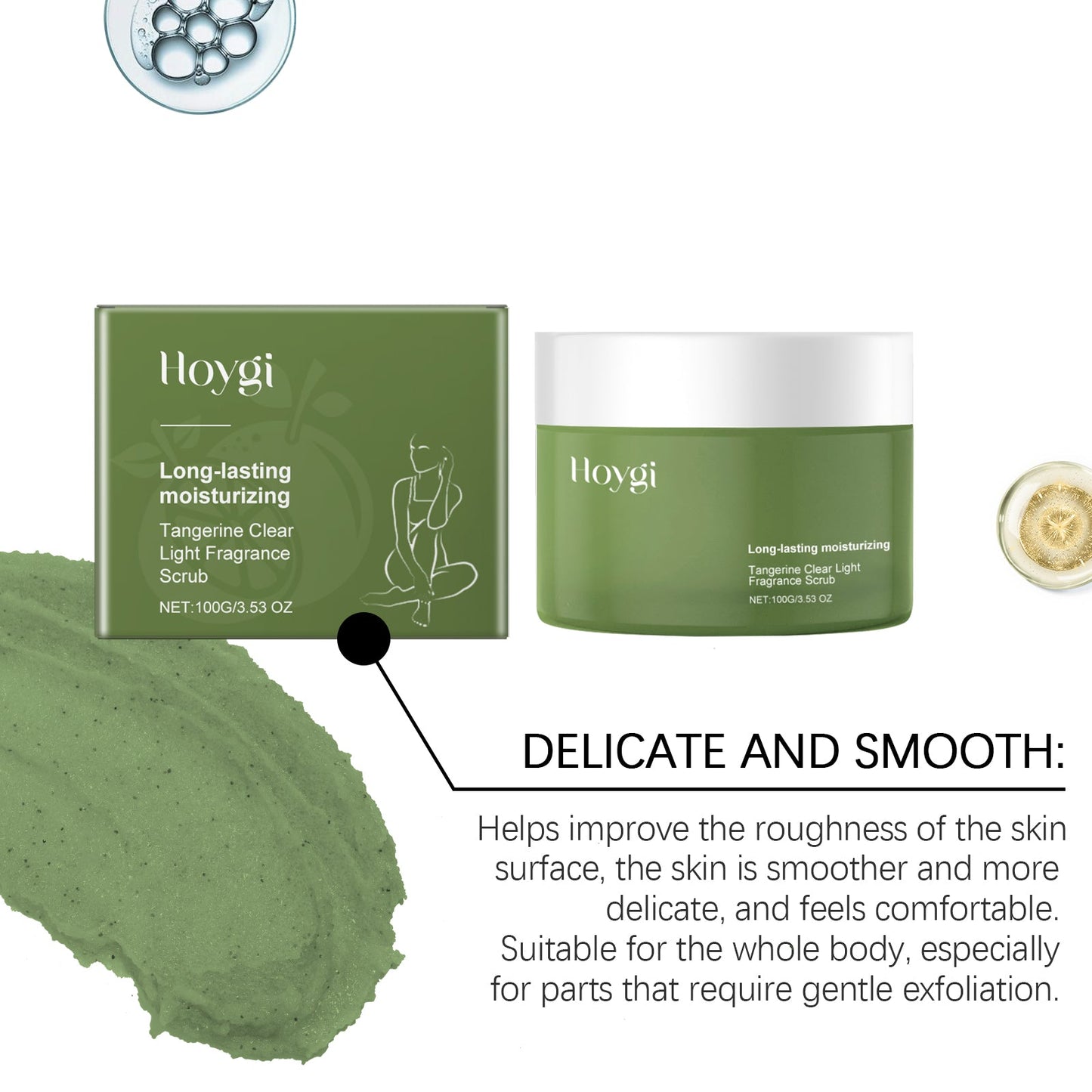 Hoygi Green Orange Scrub