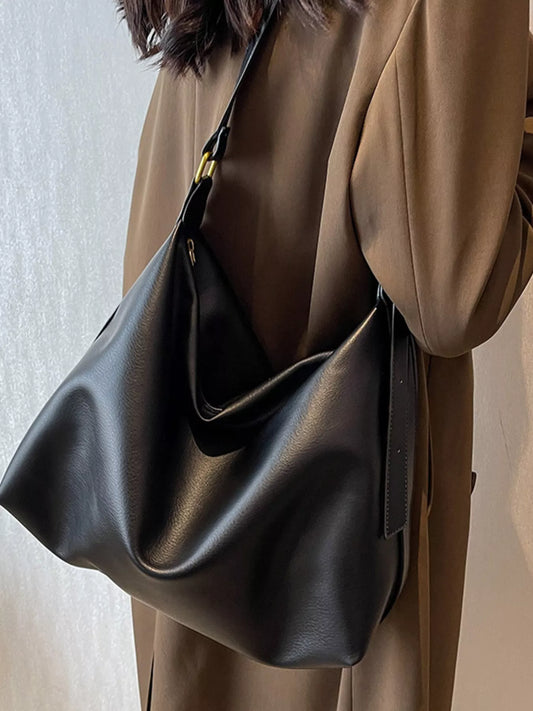 PU Leather Adjustable Strap Bag