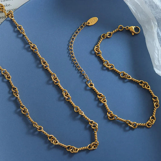 Titanium Steel Link Chain Bracelet