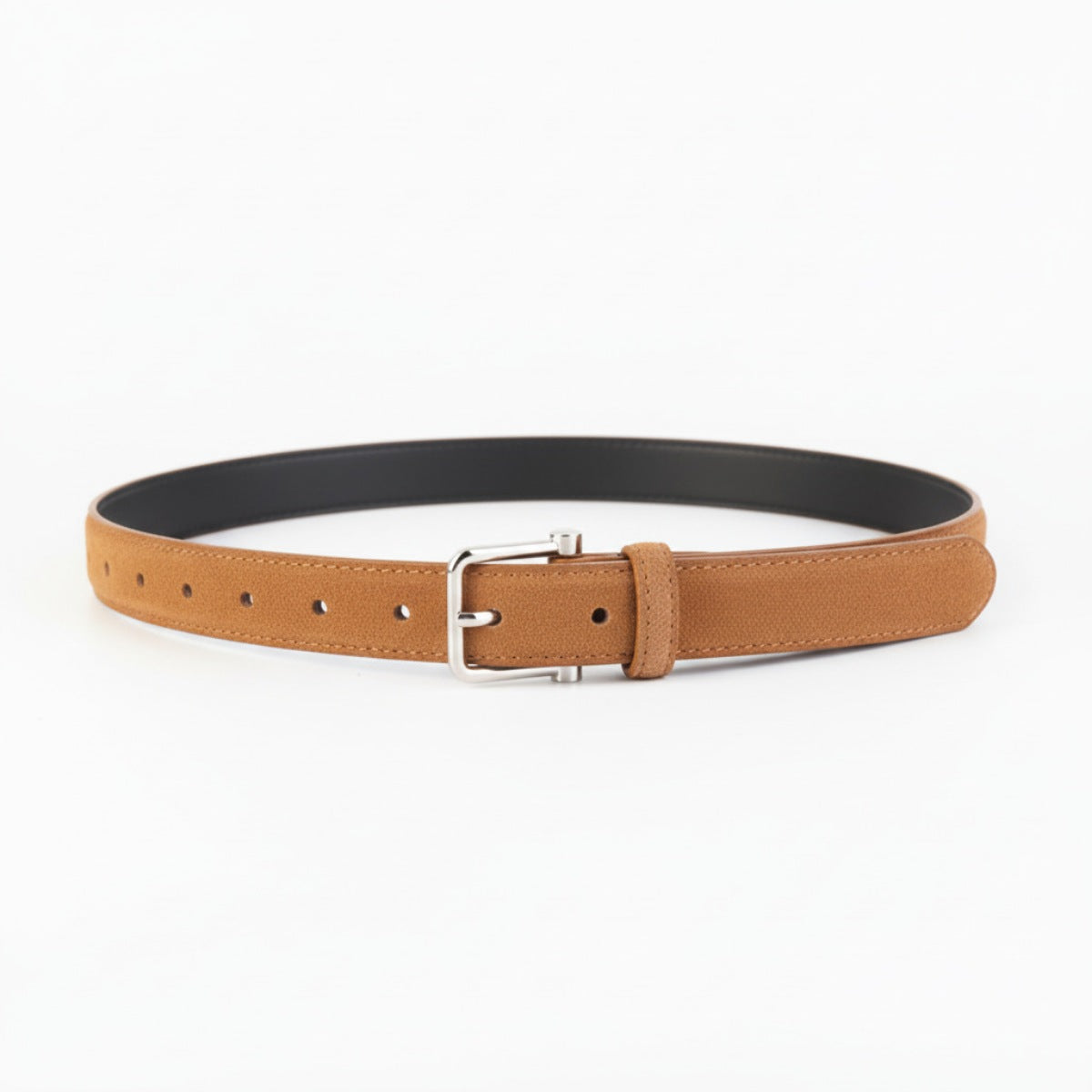 Classic Silver Buckle Belt