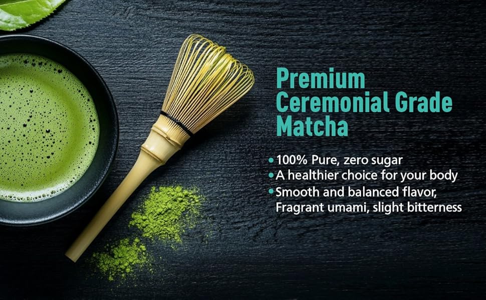 Matcha--Ceremonial Grade Organic Matcha Green Tea Powder,Premium First Harvest Unsweetened,1 0 0 Pure Matcha ForLattes,Smoothies,and Baking 60g 2.1oz-Ships From US-Tea-Coffee Mate