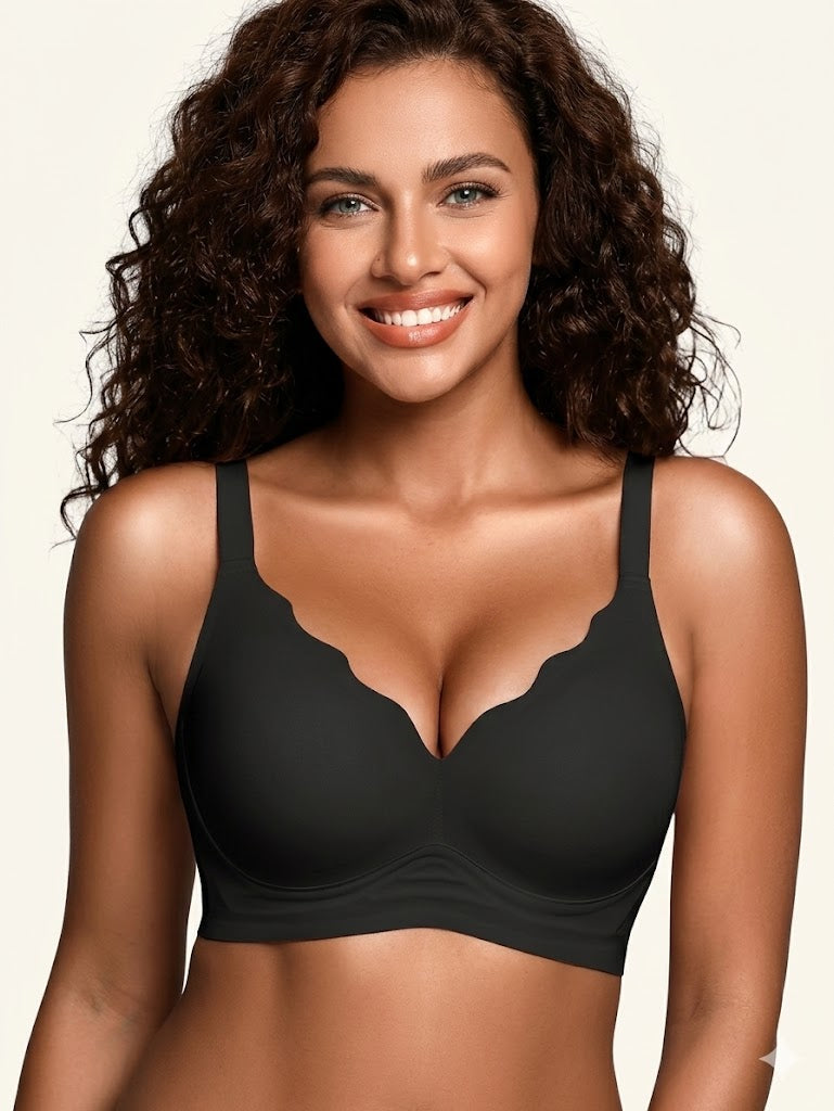 Jelly Bras For Women No Underwire With Support - S-2XL Seamless Bralettes Everyday Comfort Tshirt Padded Bra