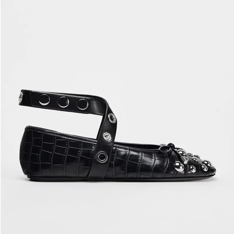 Round Toe Flats Slip-Ons