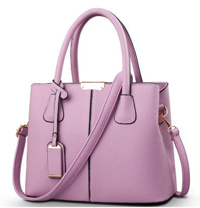 Women PU Leather Shoulder Bag Lychee Pattern Handbag Crossbody Tote Purse for Casual Party Everyday Use Shoulder Messenger Bag