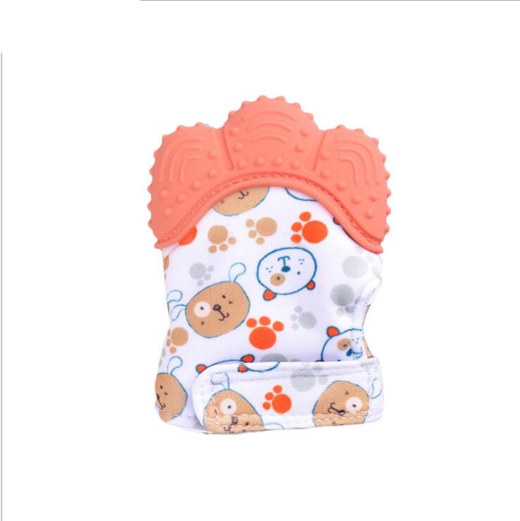 Baby Silicone Teething Mitt BPA Free Teether Gloves for Infants 3-12 Months Chew Toy Anti Scratch Teething Relief