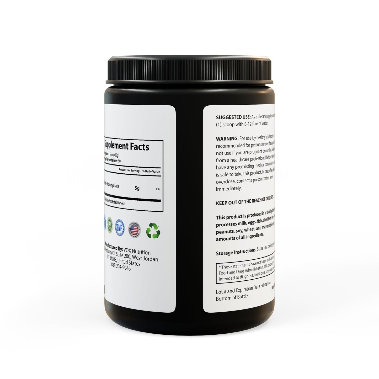 Fortiv Creatine Monohydrate Supplement 10oz