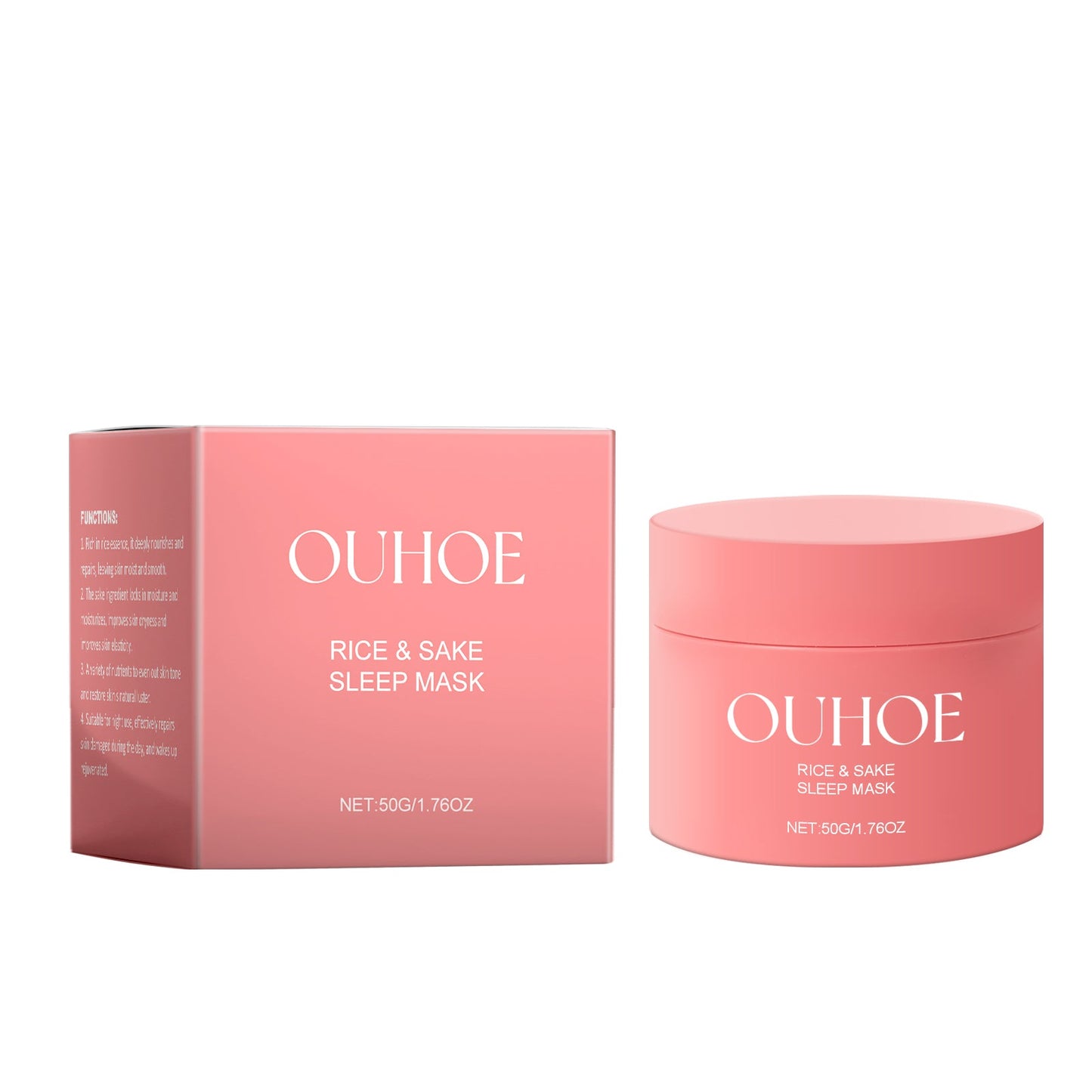 OUHOE Hydrating Sleep Mask Hydrating And Brightening Hydrates Facial Skin Soft And Moisturizing Leave-In Sleep Mask