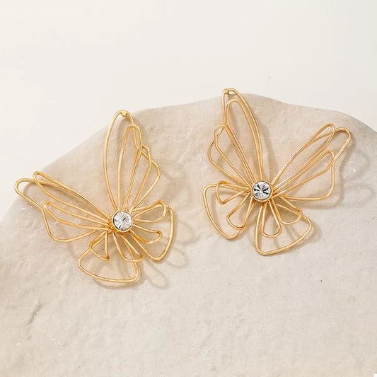 18K Gold-Plated Butterfly Earrings