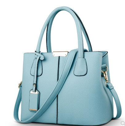 Women PU Leather Shoulder Bag Lychee Pattern Handbag Crossbody Tote Purse for Casual Party Everyday Use Shoulder Messenger Bag