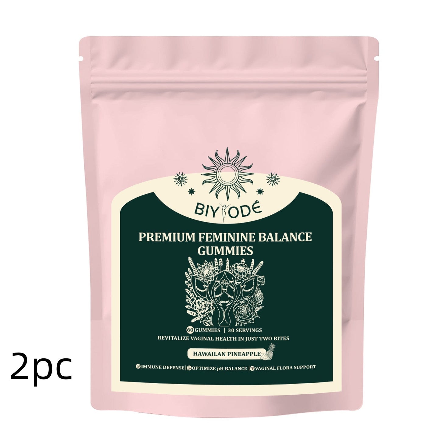 Factory Ready Stock Wholesale OEM ODM Custom Vaginal Vitamin Healthy Vaginal Flora Feminine Balance Gummies For Digestive And Immune Enhancement