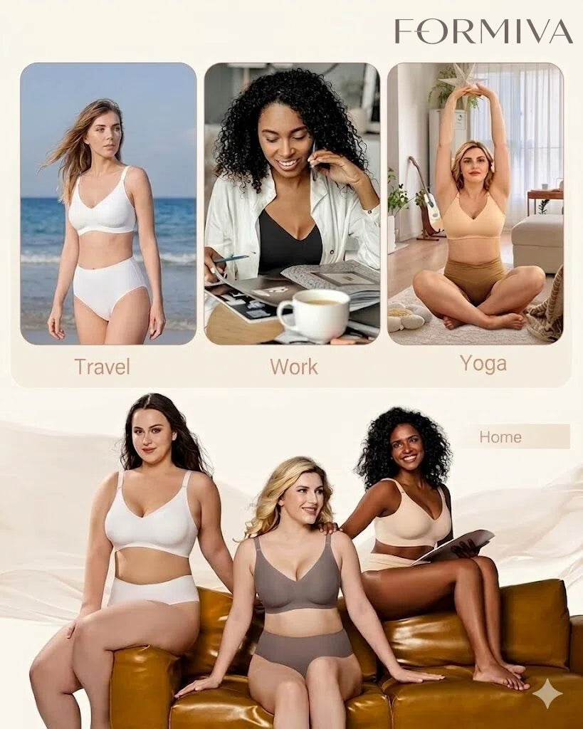 Comfortable Seamless Full Coverage Bra For Women Wireless Bras With Soft Support Regular And Plus Size