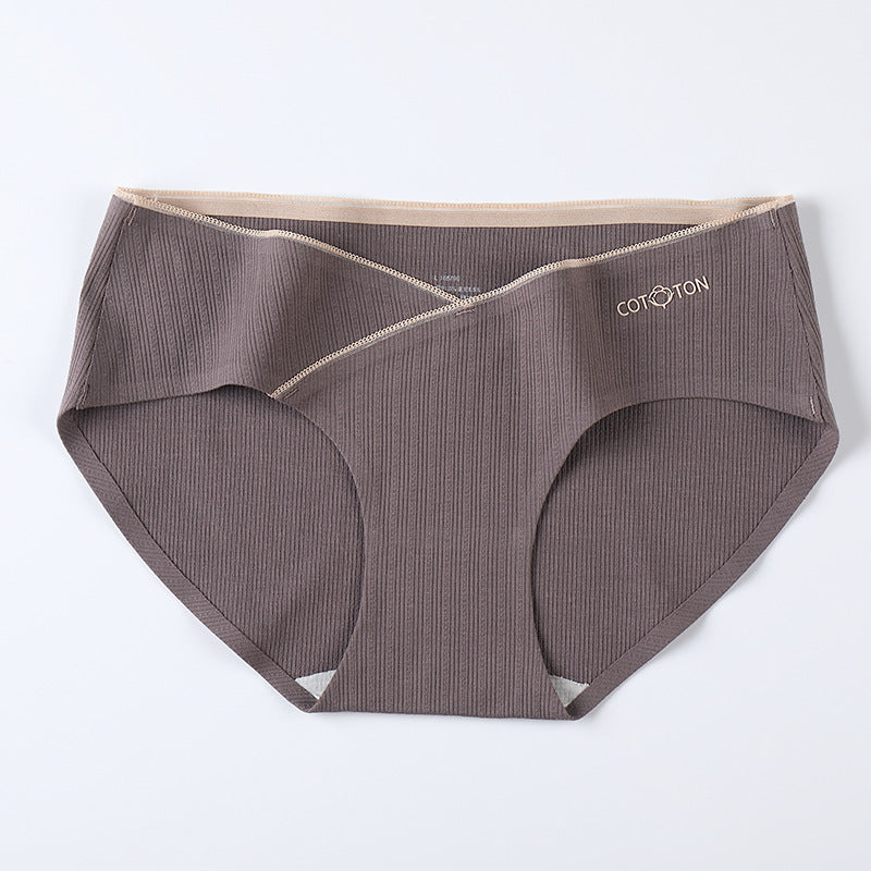 Cotton Low-rise Belly Lift Seamless Large Size Triangle Shorts
