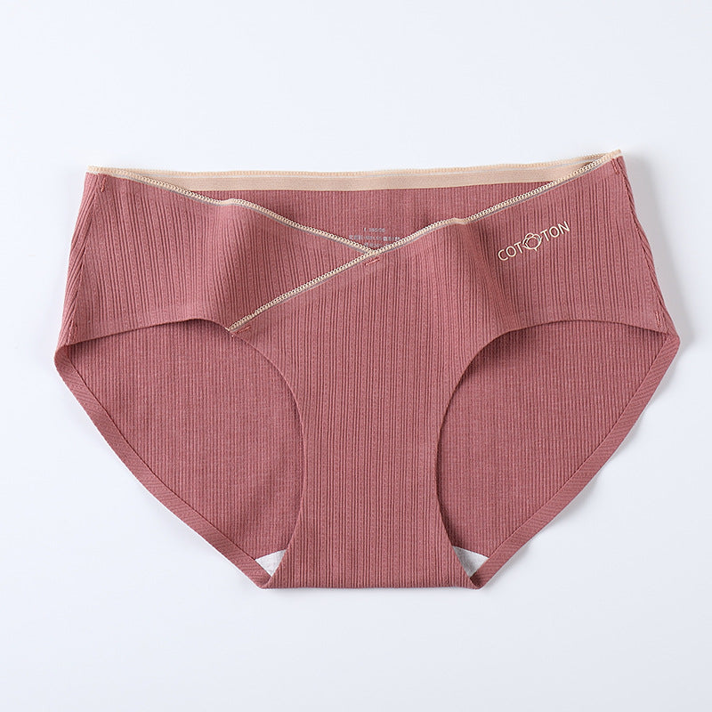 Cotton Low-rise Belly Lift Seamless Large Size Triangle Shorts