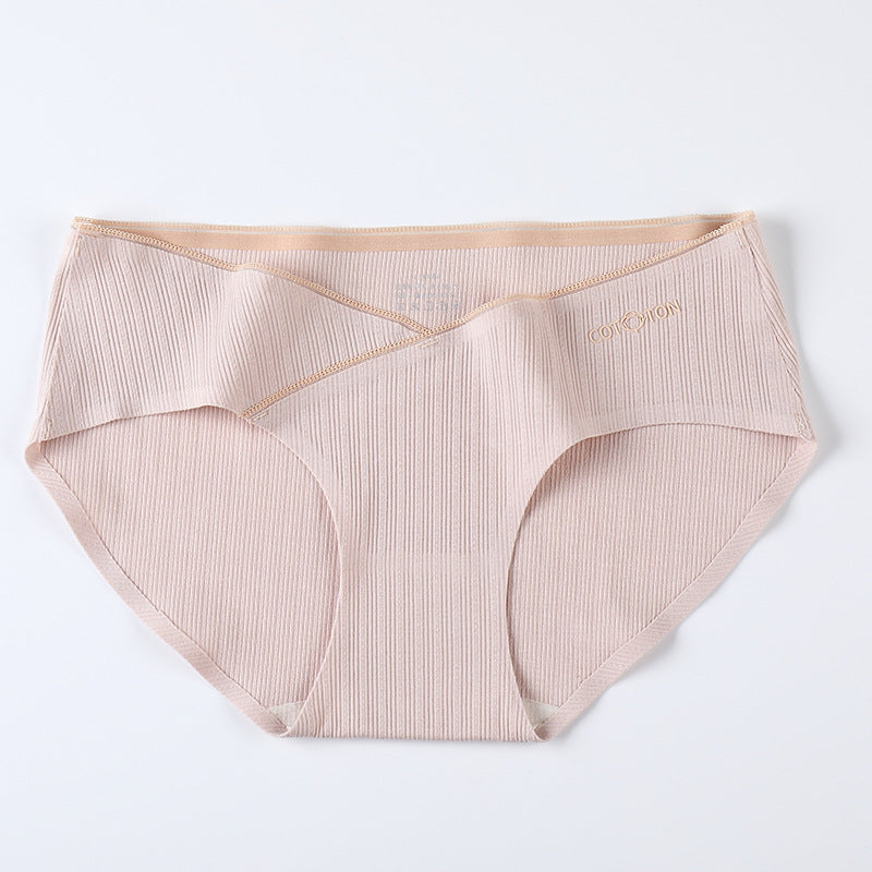 Cotton Low-rise Belly Lift Seamless Large Size Triangle Shorts