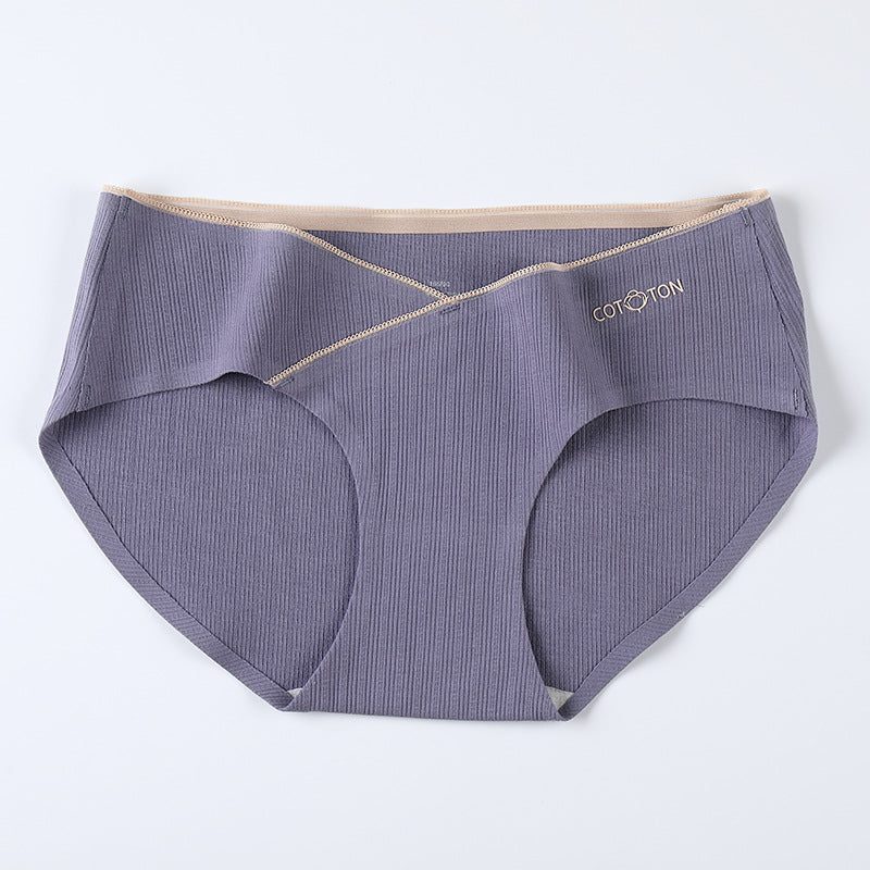 Cotton Low-rise Belly Lift Seamless Large Size Triangle Shorts