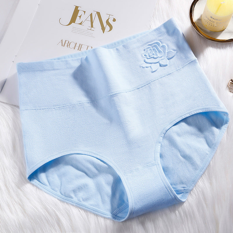 Pure Cotton High Waist Women's Panties Postpartum High Waist Belly Up Hips Plus Size Panties