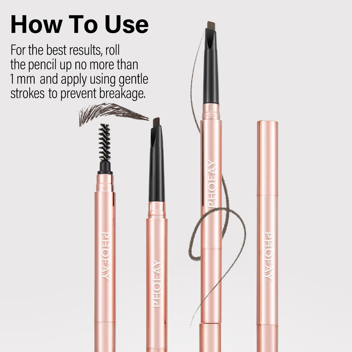 Phofay Waterproof Brow Pencil – 0.25g