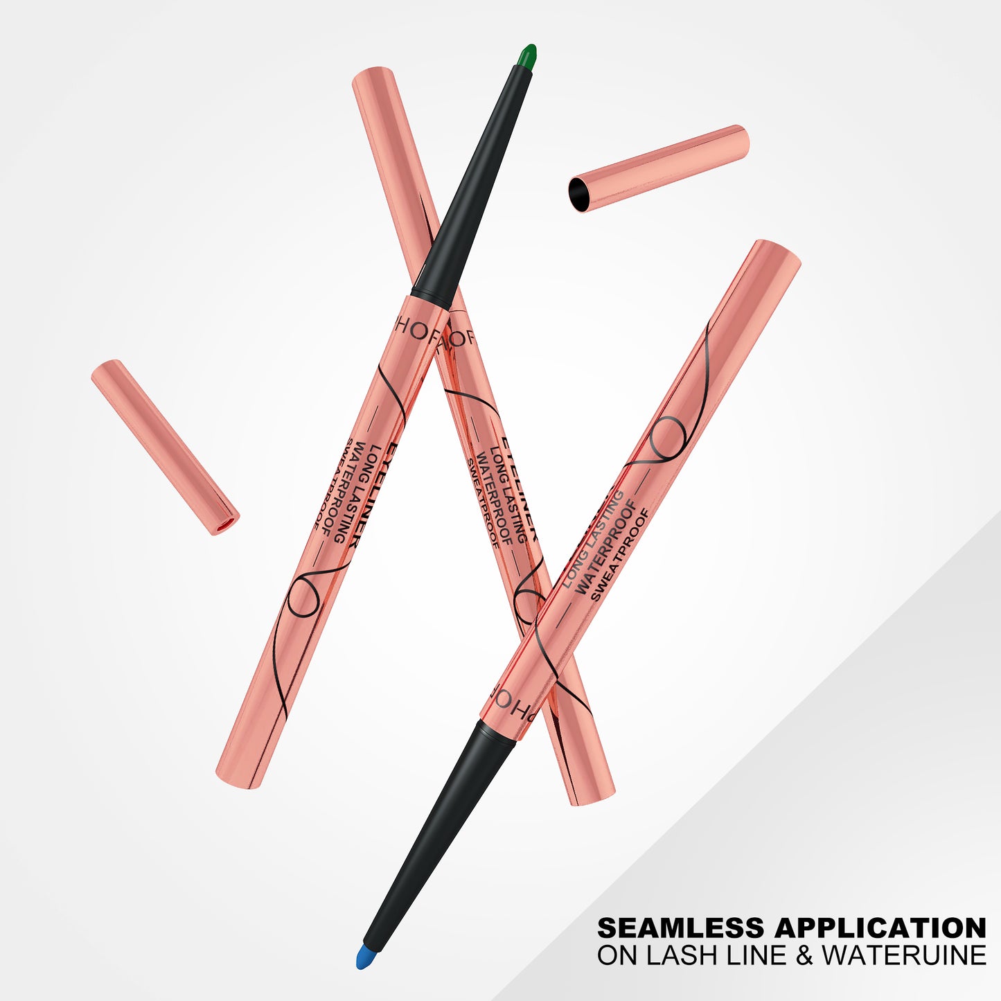 Phofay Waterproof Long-Lasting Matte Eye Pencil Set – 0.8g × 8 pcs