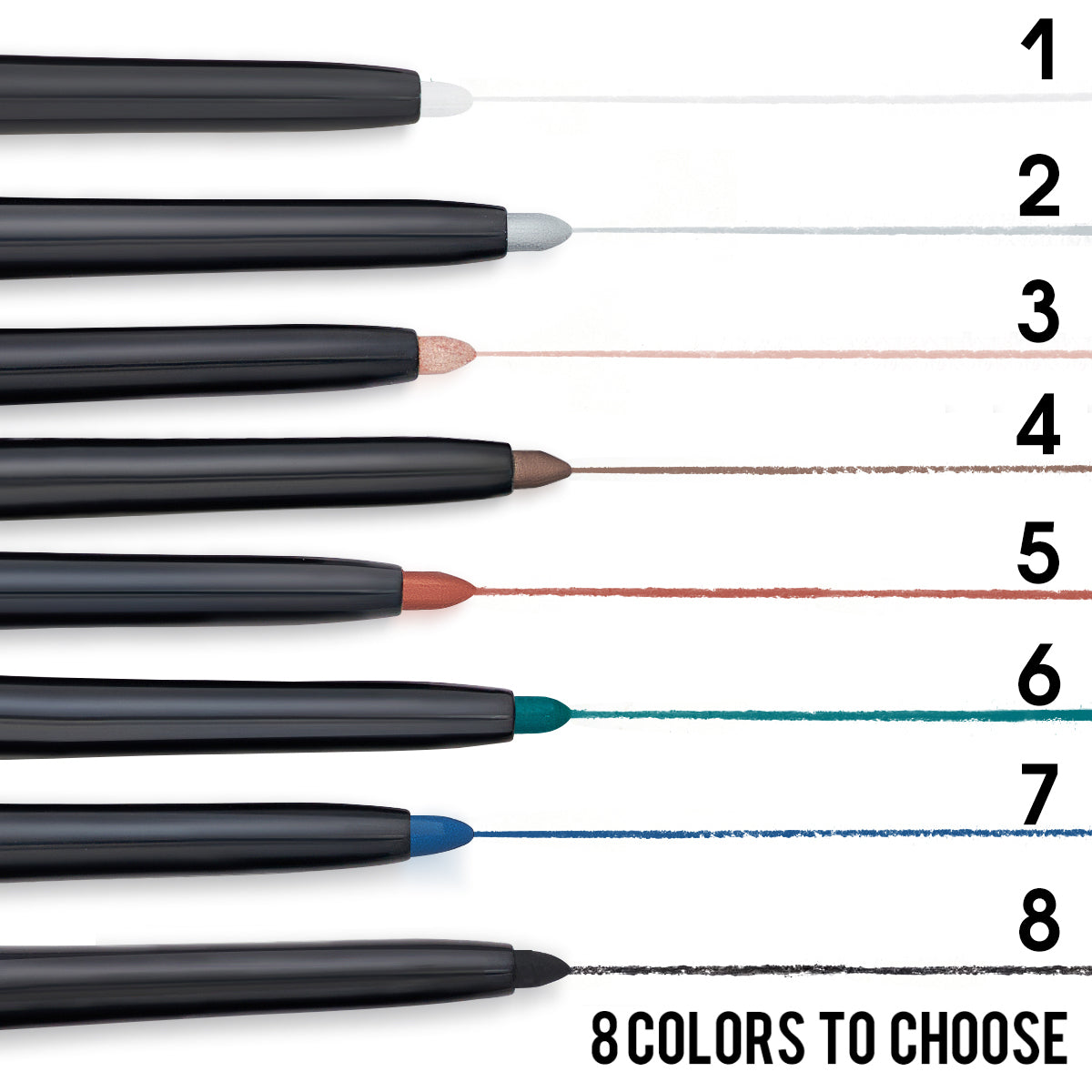 Phofay Waterproof Long-Lasting Matte Eye Pencil Set – 0.8g × 8 pcs