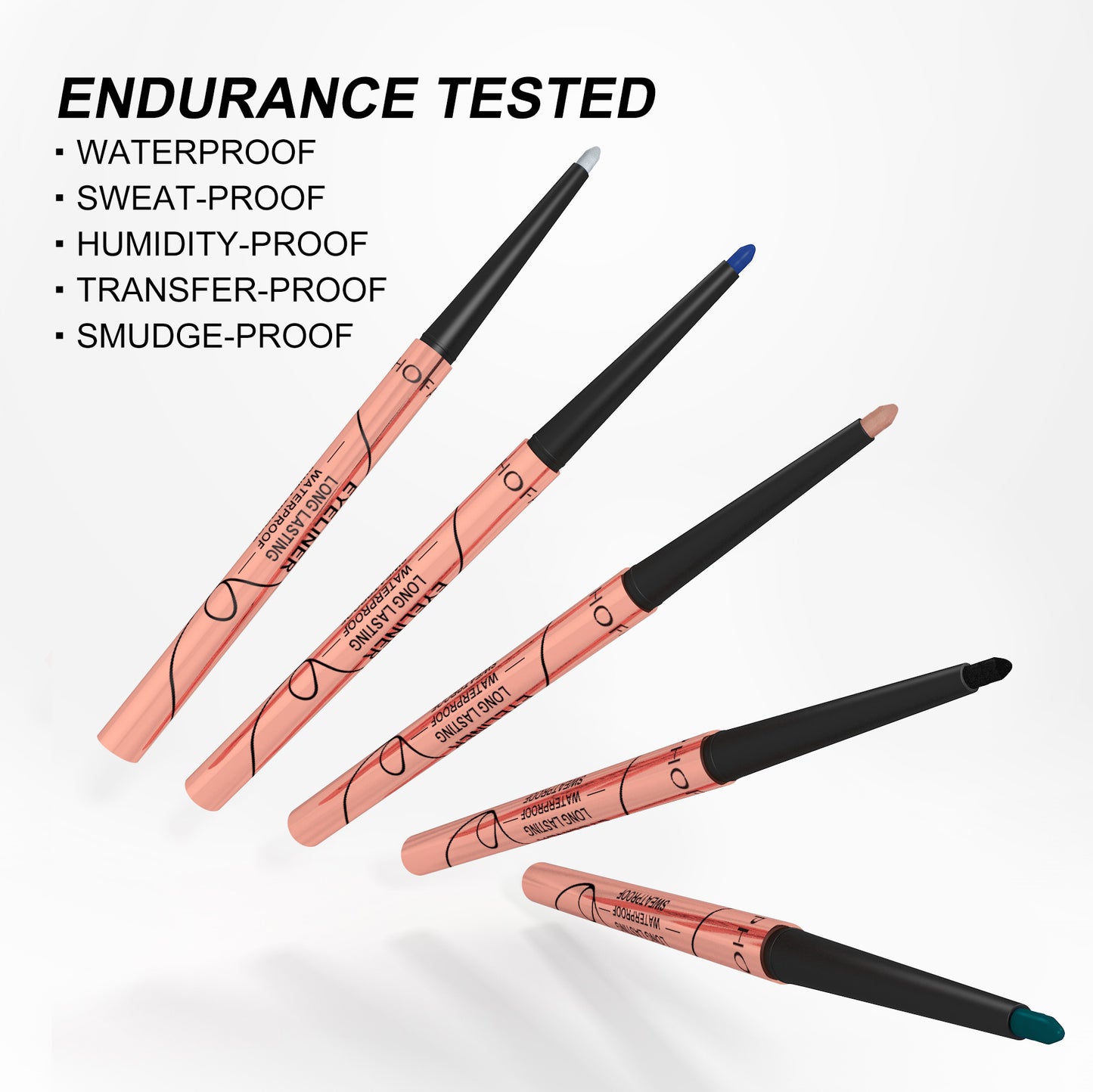 Phofay Waterproof Long-Lasting Matte Eye Pencil Set – 0.8g × 8 pcs