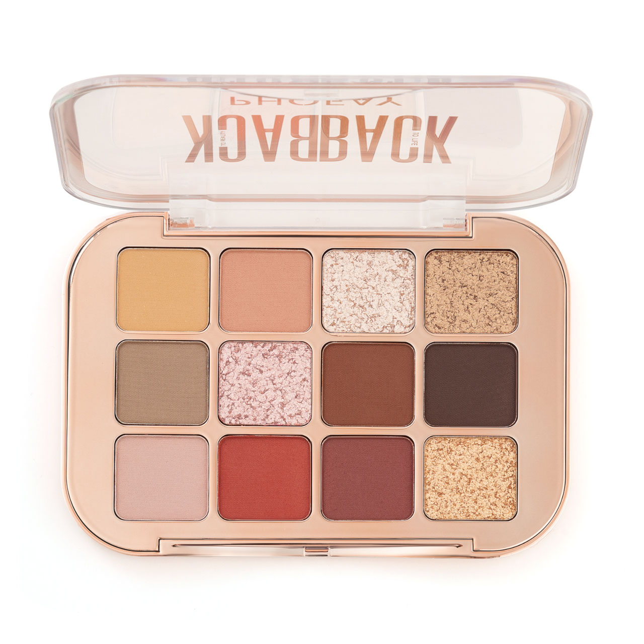 Phofay Matte & Metallic Eyeshadow Palette – 15g